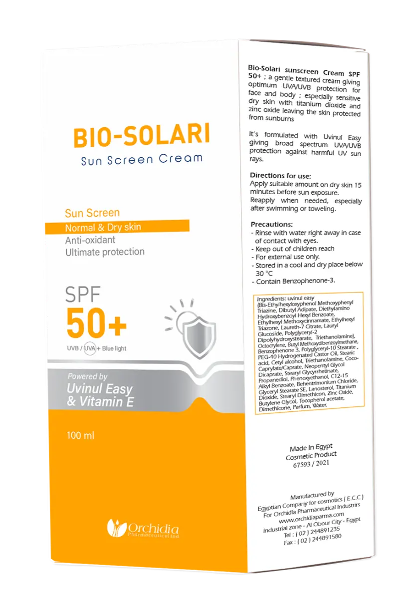 Bio-solari sunscreen cream